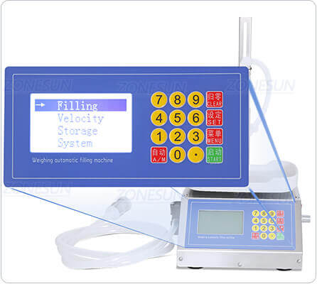 Semi Automatic Liquid Weighing Filling Machine-ZONESUN TECHNOLOGY LIMITED