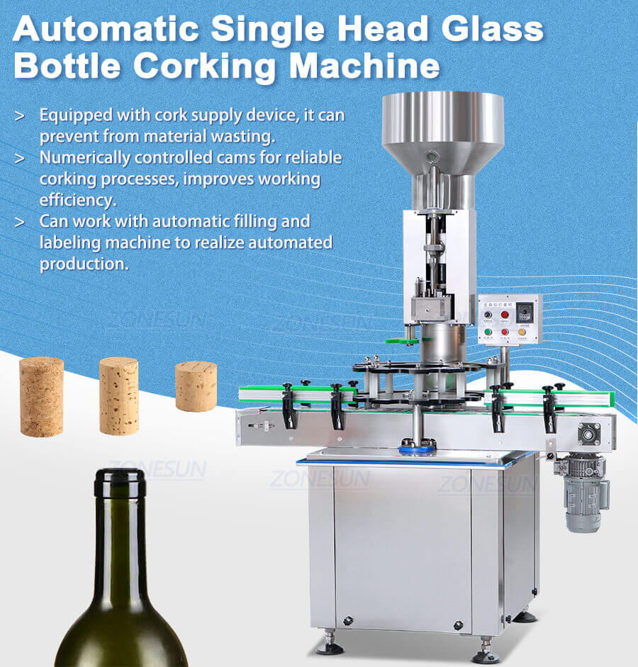 Wine Bottle Cork Capping Pressing Machine-ZONESUN TECHNOLOGY LIMITED