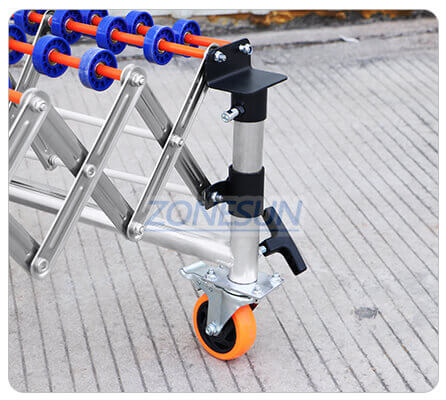 Skate Wheel V-Belt Flexible Conveyor Belt System-ZONESUN TECHNOLOGY LIMITED