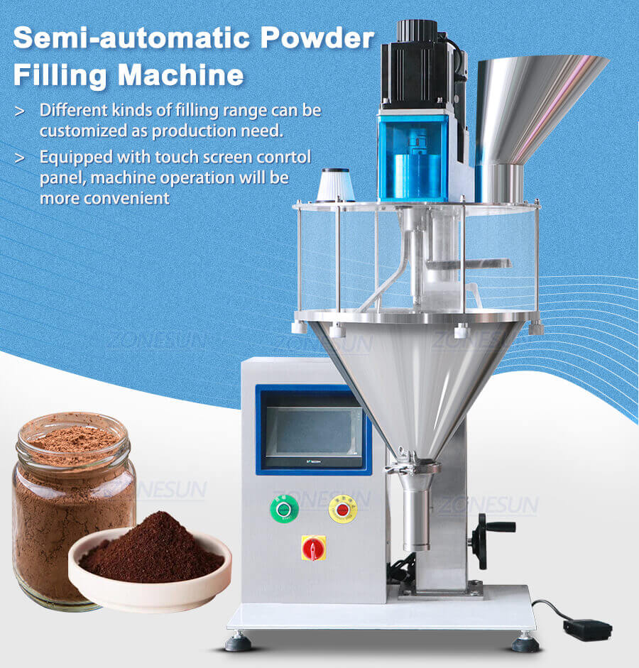 Desktop Cosmetic Powder Filling Machine-ZONESUN TECHNOLOGY LIMITED