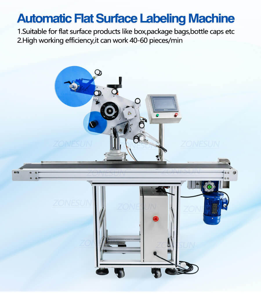 Cosmetic Flat Surface Labeling Machine-ZONESUN TECHNOLOGY LIMITED