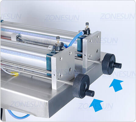 Double Heads Pneumatic Fililling Machine-ZONESUN TECHNOLOGY LIMITED