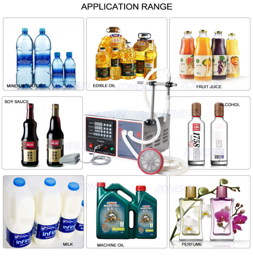 Semi Automatic Large Flow Filling Machine-ZONESUN TECHNOLOGY LIMITED