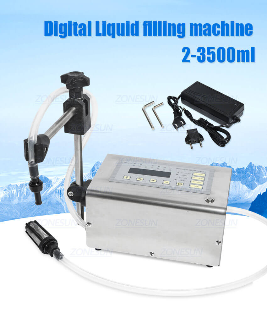Semi Automatic Cosmetic Liquid Filling Machine-ZONESUN TECHNOLOGY LIMITED