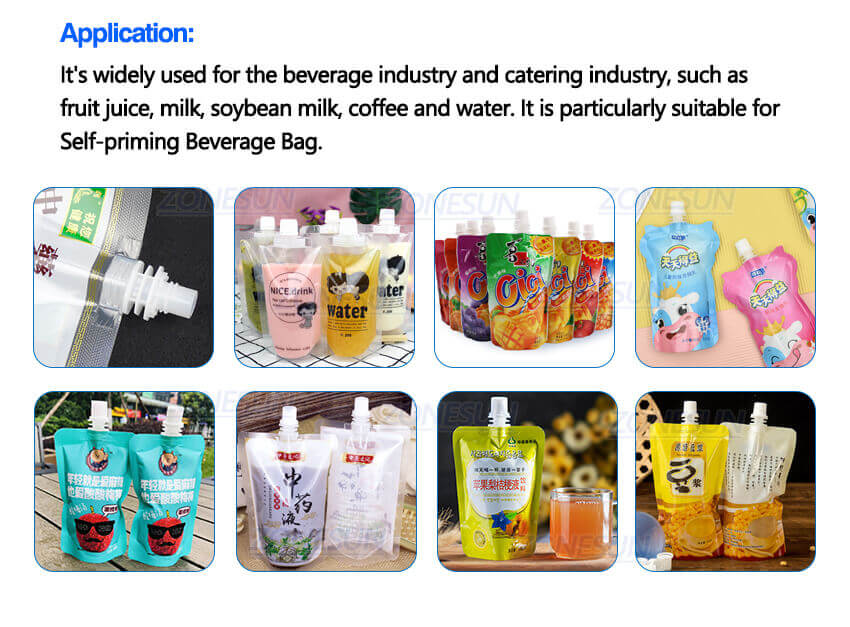 6 Heads Spout Pouch Liuqid Filling Machine-ZONESUN TECHNOLOGY LIMITED