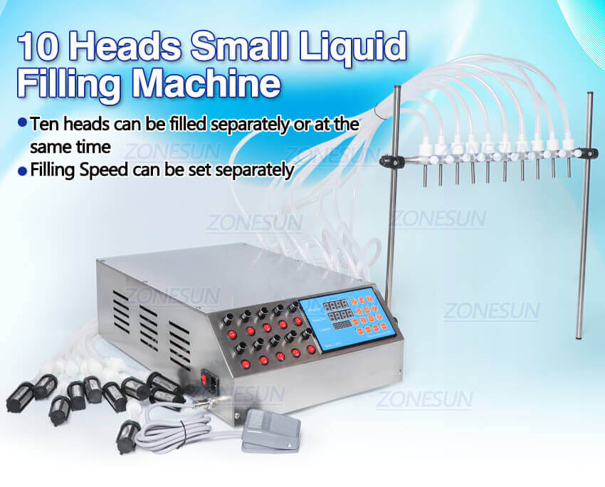 Small Cosmetic Vial Filling Machine-ZONESUN TECHNOLOGY LIMITED