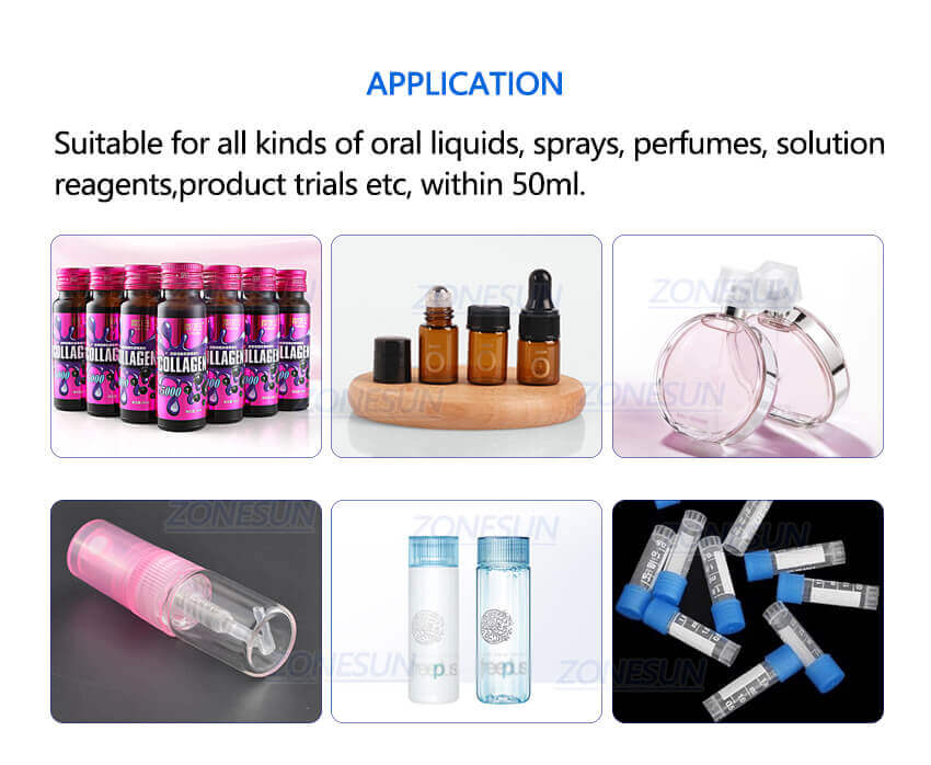 Small Cosmetic Vial Filling Machine-ZONESUN TECHNOLOGY LIMITED