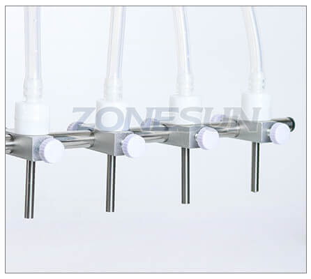 Semi Automatic 4 Heads Peristaltic Pump Cosmetic Liquid Filling Machine-ZONESUN TECHNOLOGY LIMITED