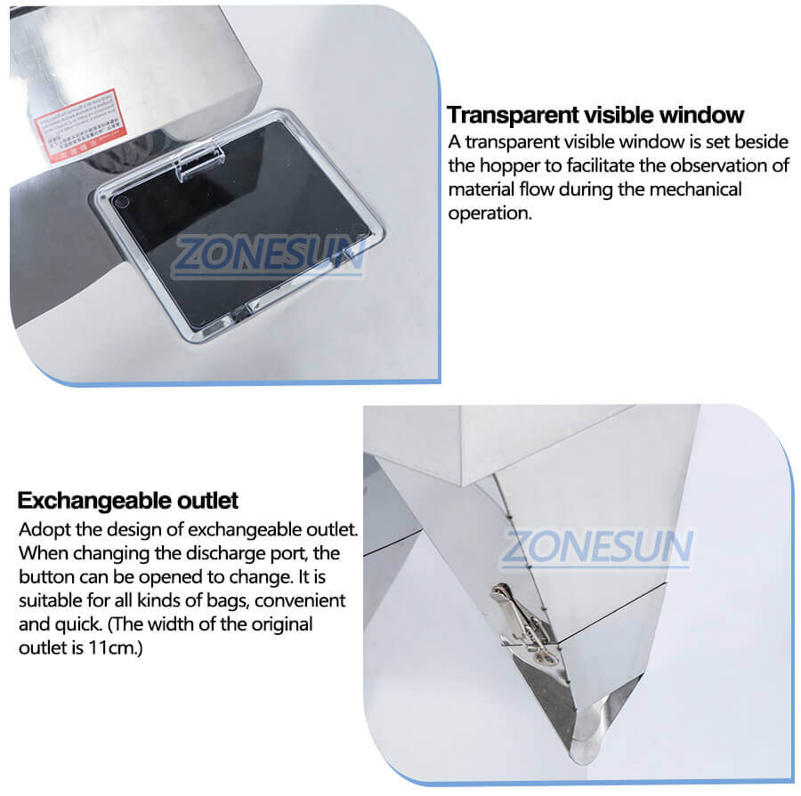 Semi Automatic Granule Filling Machine-ZONESUN TECHNOLOGY LIMITED