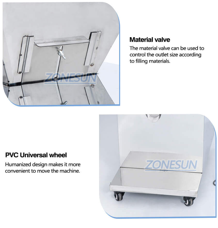 Semi Automatic Granule Filling Machine-ZONESUN TECHNOLOGY LIMITED