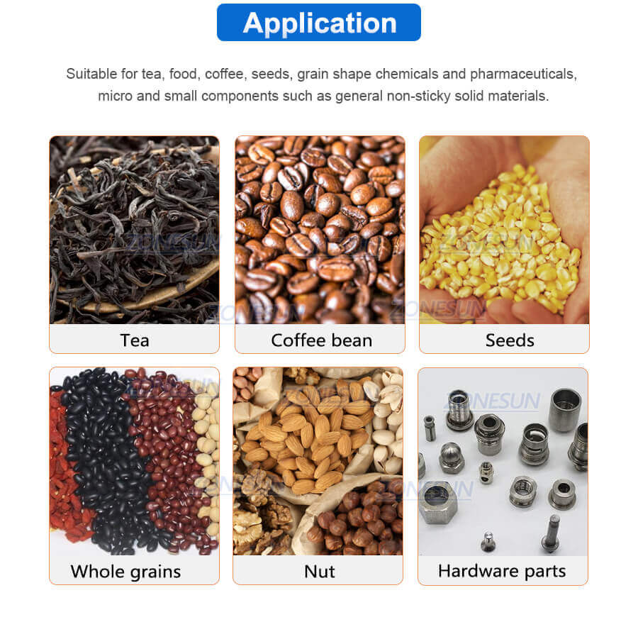 Semi Automatic Granular Weighing Filling Machine-ZONESUN TECHNOLOGY LIMITED