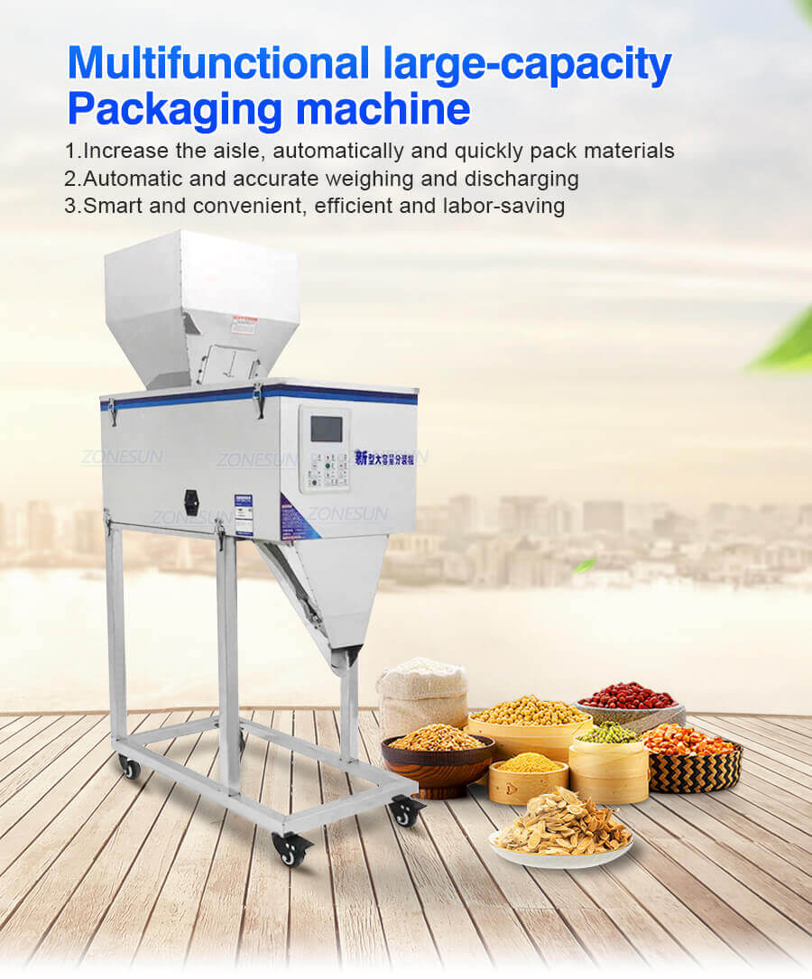 Semi Automatic Granular Weighing Filling Machine-ZONESUN TECHNOLOGY LIMITED
