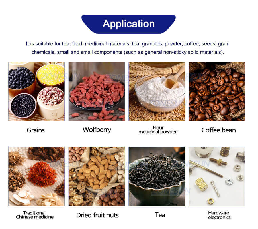 Semi Automatic Granular Weighing Filling Machine-ZONESUN TECHNOLOGY LIMITED