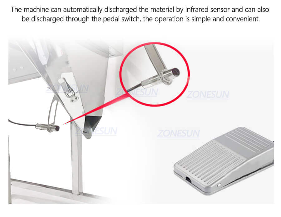 Semi Automatic Granular Weighing Filling Machine-ZONESUN TECHNOLOGY LIMITED