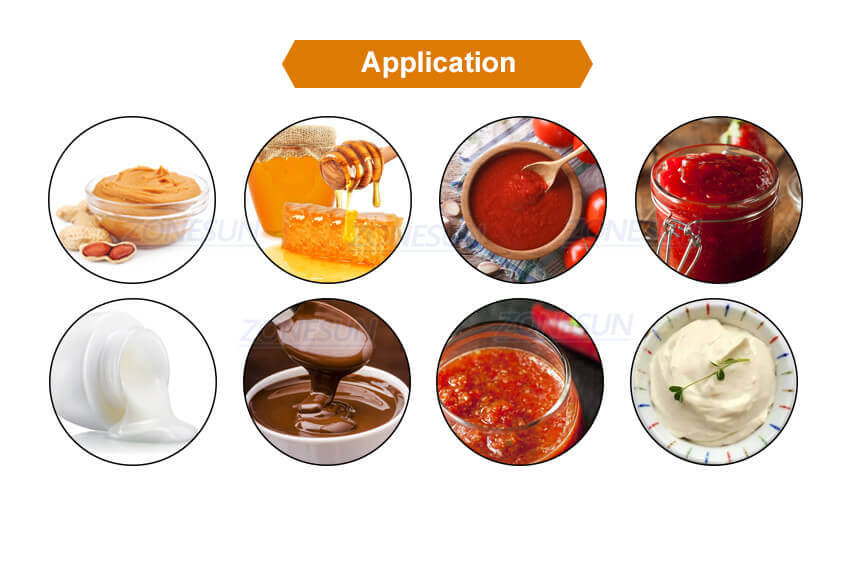 Double Head Paste Filling Machine With Heater Mixer-ZONESUN TECHNOLOGY LIMITED