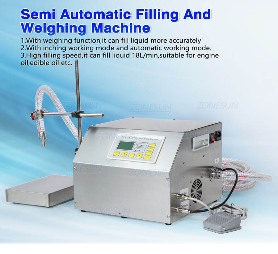 Gear Pump Weighing Filling Machine-ZONESUN TECHNOLOGY LIMITED