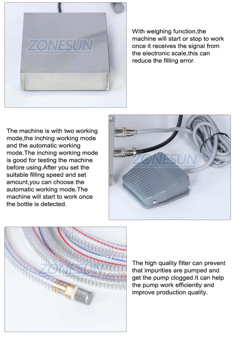Gear Pump Weighing Filling Machine-ZONESUN TECHNOLOGY LIMITED
