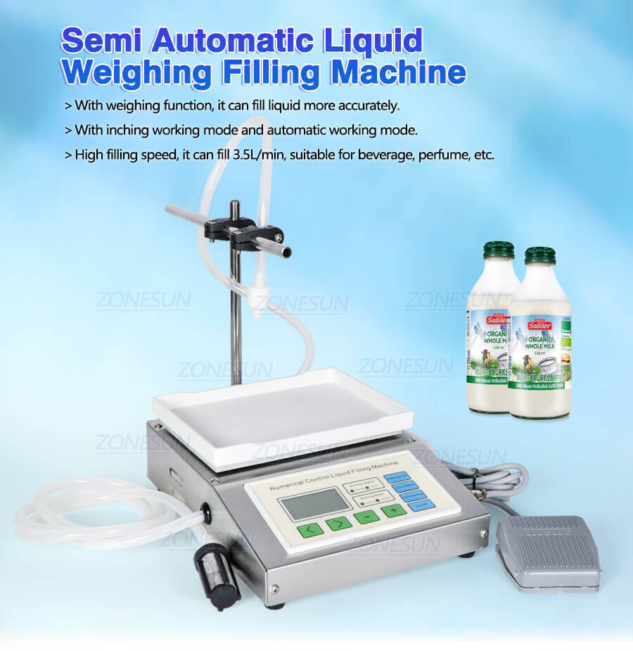 Diaphragm Pump Weighing Filling Machine-ZONESUN TECHNOLOGY LIMITED