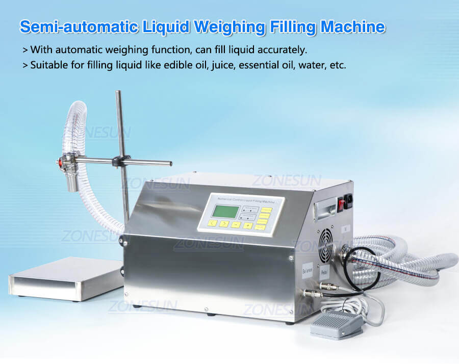 Diaphragm Pump Weighing Fillinng Machine-ZONESUN TECHNOLOGY LIMITED