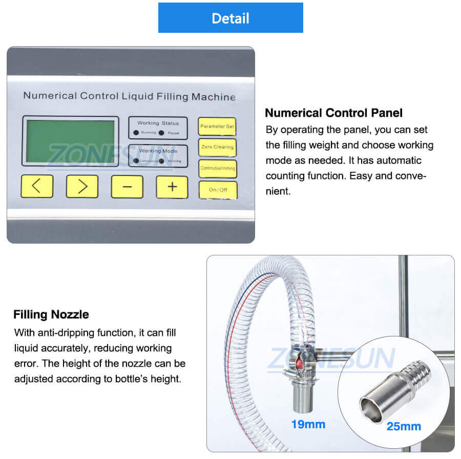 Diaphragm Pump Weighing Fillinng Machine-ZONESUN TECHNOLOGY LIMITED