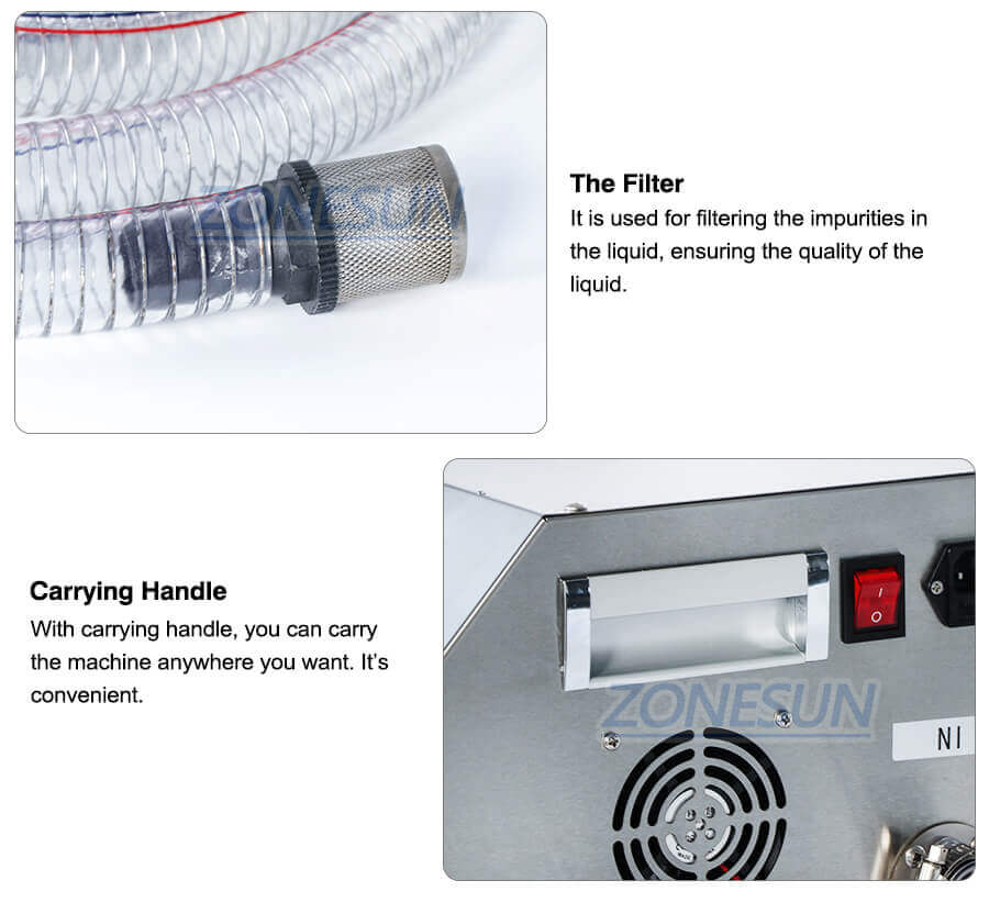 Diaphragm Pump Weighing Fillinng Machine-ZONESUN TECHNOLOGY LIMITED