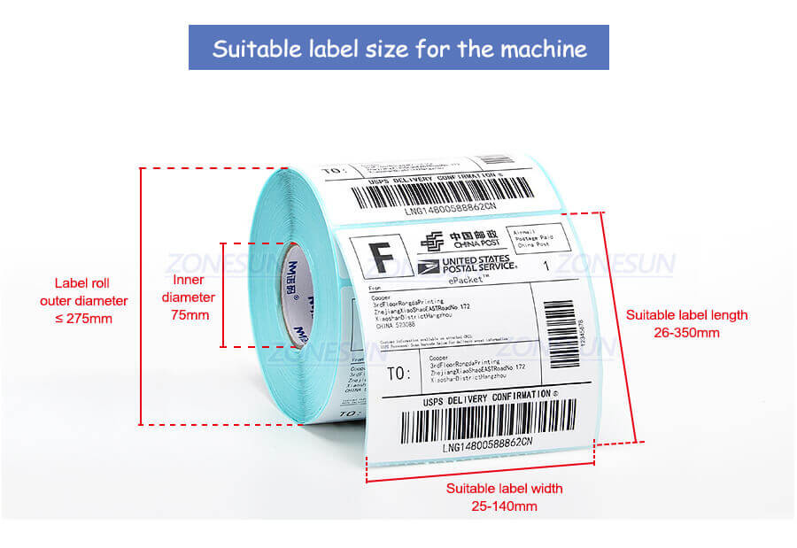 Round Bottle Labeling Machine With Date Coder-ZONESUN TECHNOLOGY LIMITED