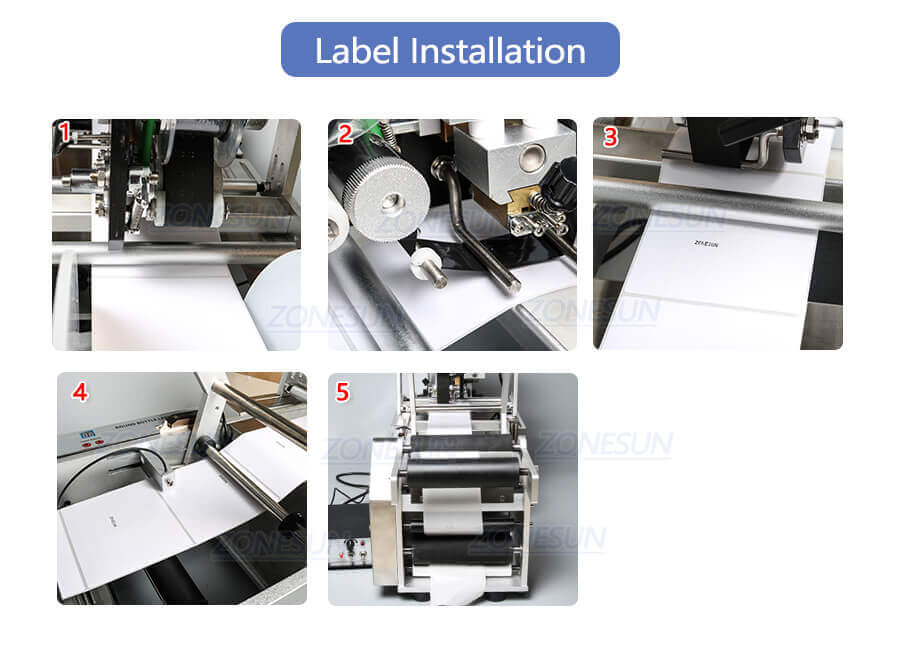 Round Bottle Labeling Machine With Date Coder-ZONESUN TECHNOLOGY LIMITED
