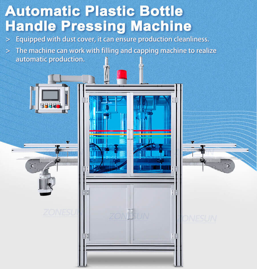 Automatic Plastic Bottle Handle Pressing Machine-ZONESUN TECHNOLOGY LIMITED