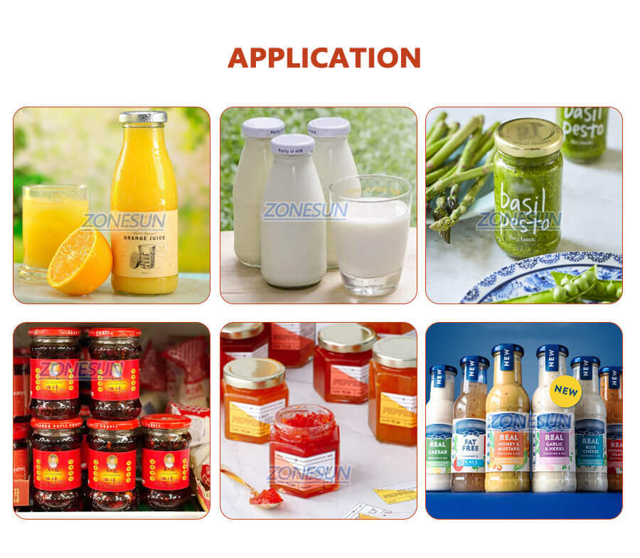 Sauce Paste Filling Vacuum Capping Machine-ZONESUN TECHNOLOGY LIMITED