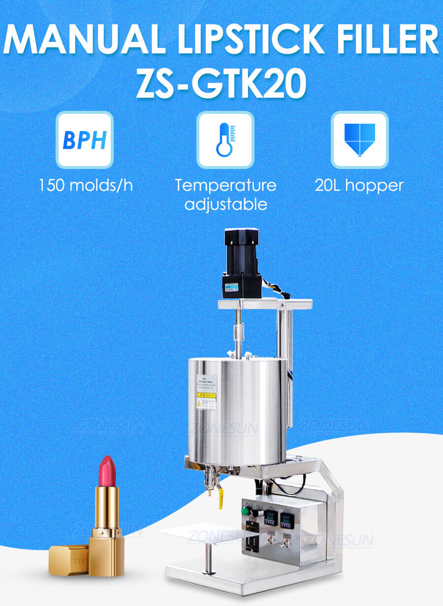 Manual Lipstick Filling Machine-ZONESUN TECHNOLOGY LIMITED