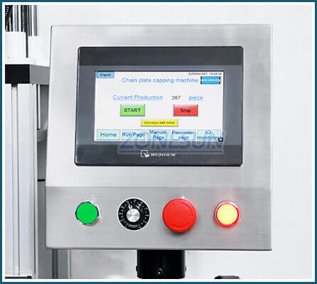 Full Automatic Caps Feeding Capping Machine-ZONESUN TECHNOLOGY LIMITED
