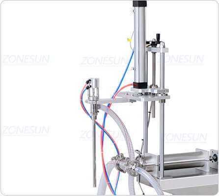 Semi Automatic Liquid Filling Machine With Diving Nozzle-ZONESUN TECHNOLOGY LIMITED