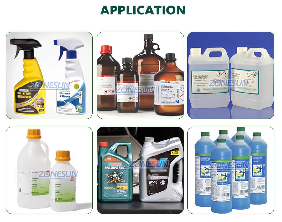 10 Heads Corrosive Liquid Filling Machine-ZONESUN TECHNOLOGY LIMITED