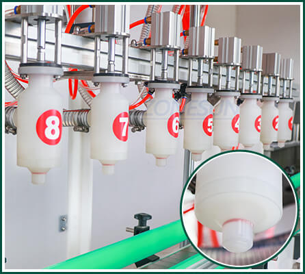 10 Heads Corrosive Liquid Filling Machine-ZONESUN TECHNOLOGY LIMITED