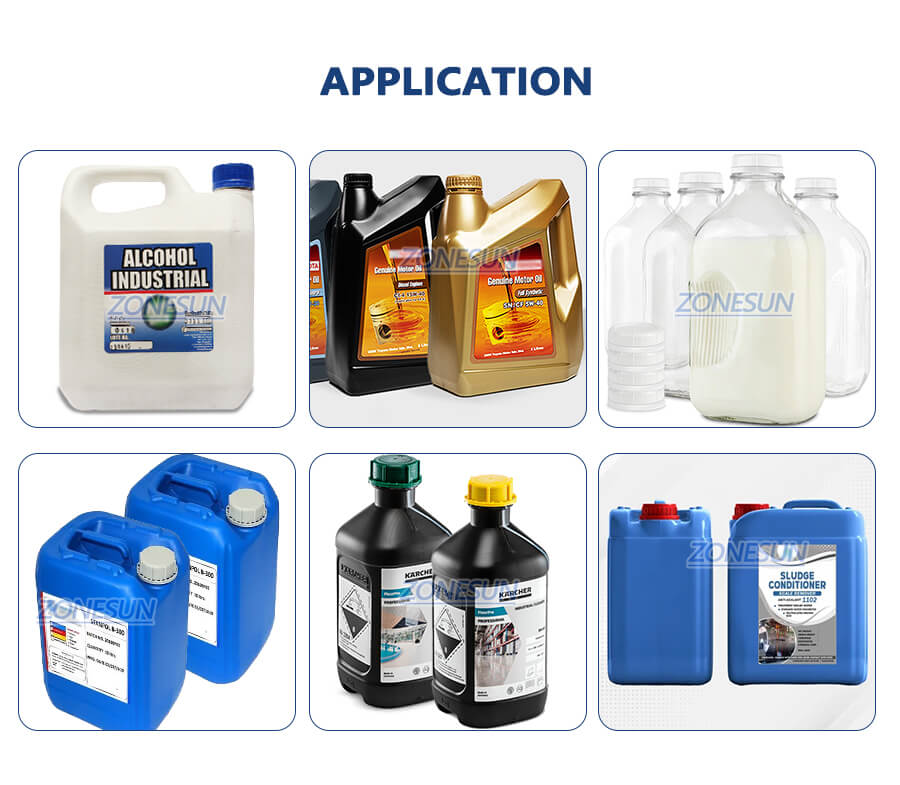 Jerry Can Bottle Capping Machine With Cap Elevator-ZONESUN TECHNOLOGY LIMITED