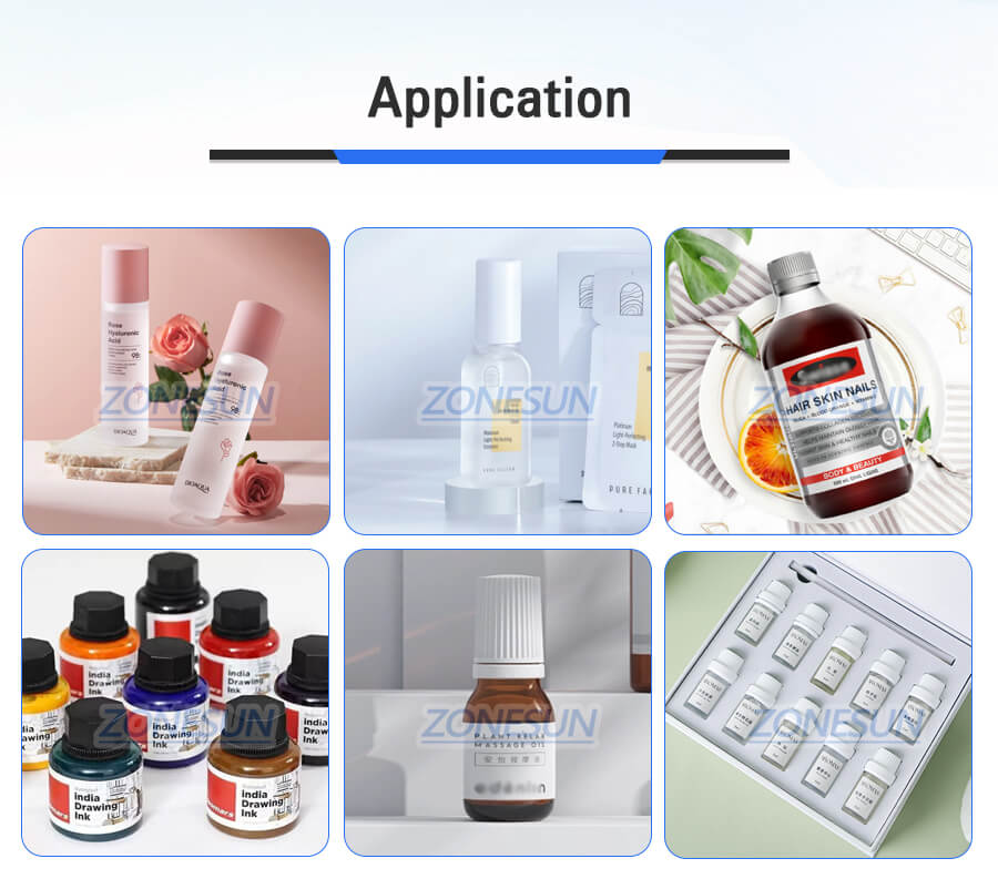 Cosmetics Liquid Filling Capping Machine With Bottle Unscrambler-ZONESUN TECHNOLOGY LIMITED