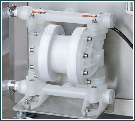 Liquid Overflow Filling Machine With Feeding Pump-ZONESUN TECHNOLOGY LIMITED