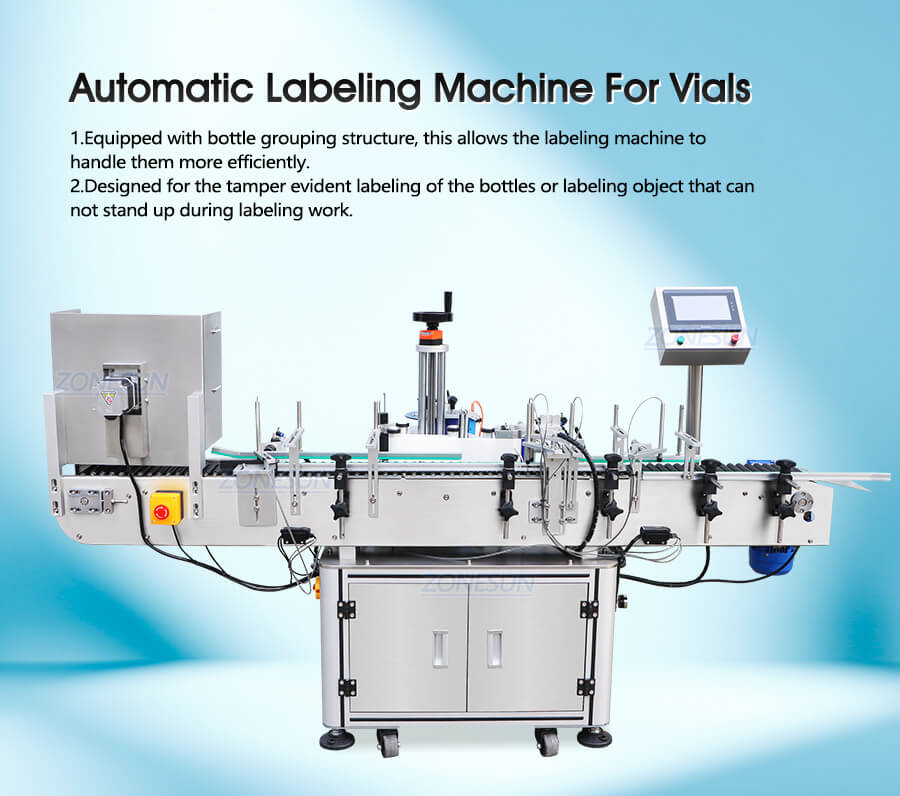 Horizontal Vial Corner Labeling Machine-ZONESUN TECHNOLOGY LIMITED