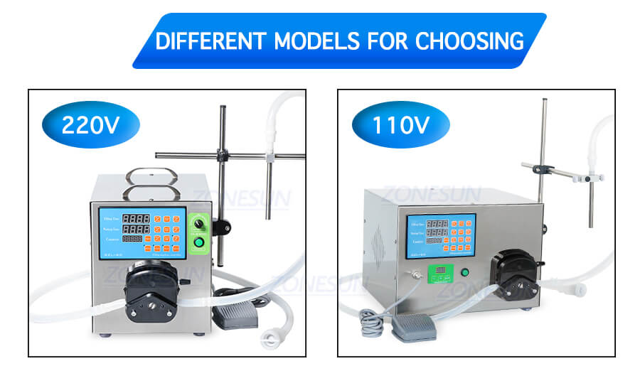 Cosmetic Peristaltic Pump Liquid Filling Machine-ZONESUN TECHNOLOGY LIMITED