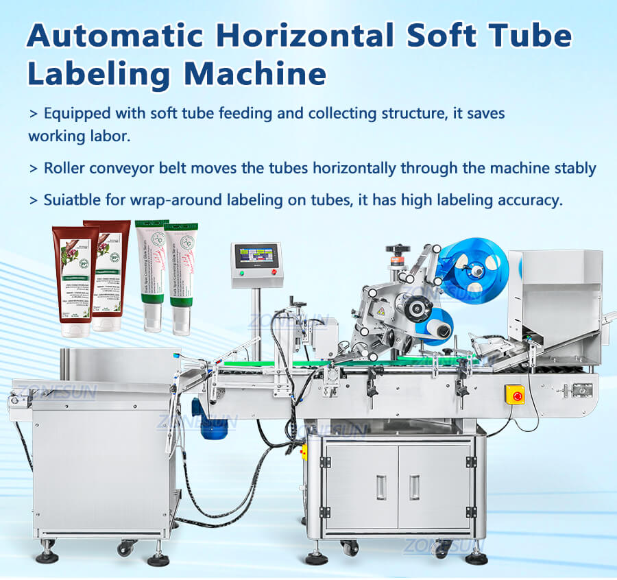 Automatic Horizontal Soft Tube Labeling Machine-ZONESUN TECHNOLOGY LIMITED
