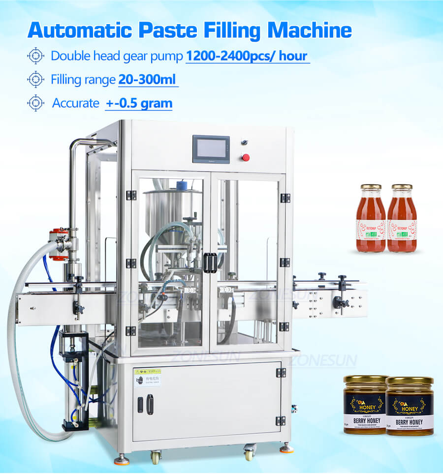 Gear Pump Cosmetic Paste Filling Machine-ZONESUN TECHNOLOGY LIMITED