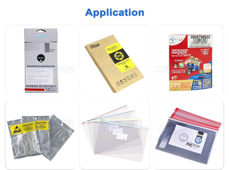 Tabletop Flat Box Card Bag Labeling Machine-ZONESUN TECHNOLOGY LIMITED