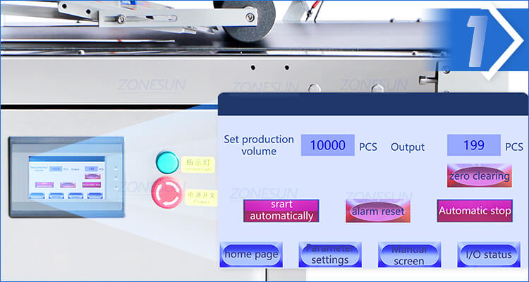 Tabletop Flat Box Card Bag Labeling Machine-ZONESUN TECHNOLOGY LIMITED