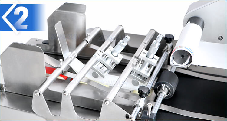 Tabletop Flat Box Card Bag Labeling Machine-ZONESUN TECHNOLOGY LIMITED