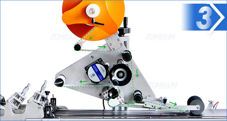 Tabletop Flat Box Card Bag Labeling Machine-ZONESUN TECHNOLOGY LIMITED
