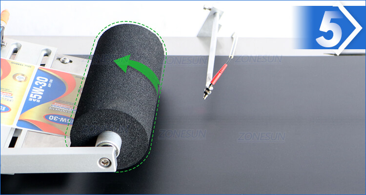 Tabletop Flat Box Card Bag Labeling Machine-ZONESUN TECHNOLOGY LIMITED