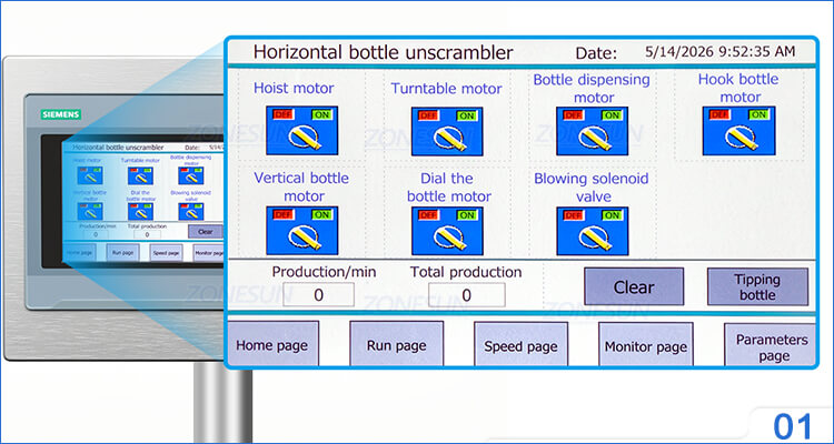 Bottle Unscrambler Machine X5 Bottle Unscrambler Machine X5
