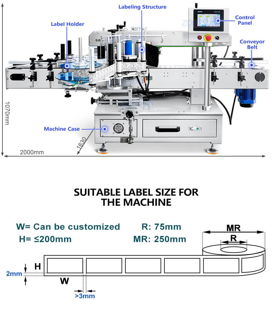 Flat Bottle Labeling Machine X3