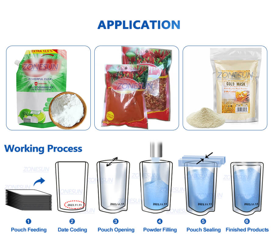 Premade Pouch Powder Filling Machine X2