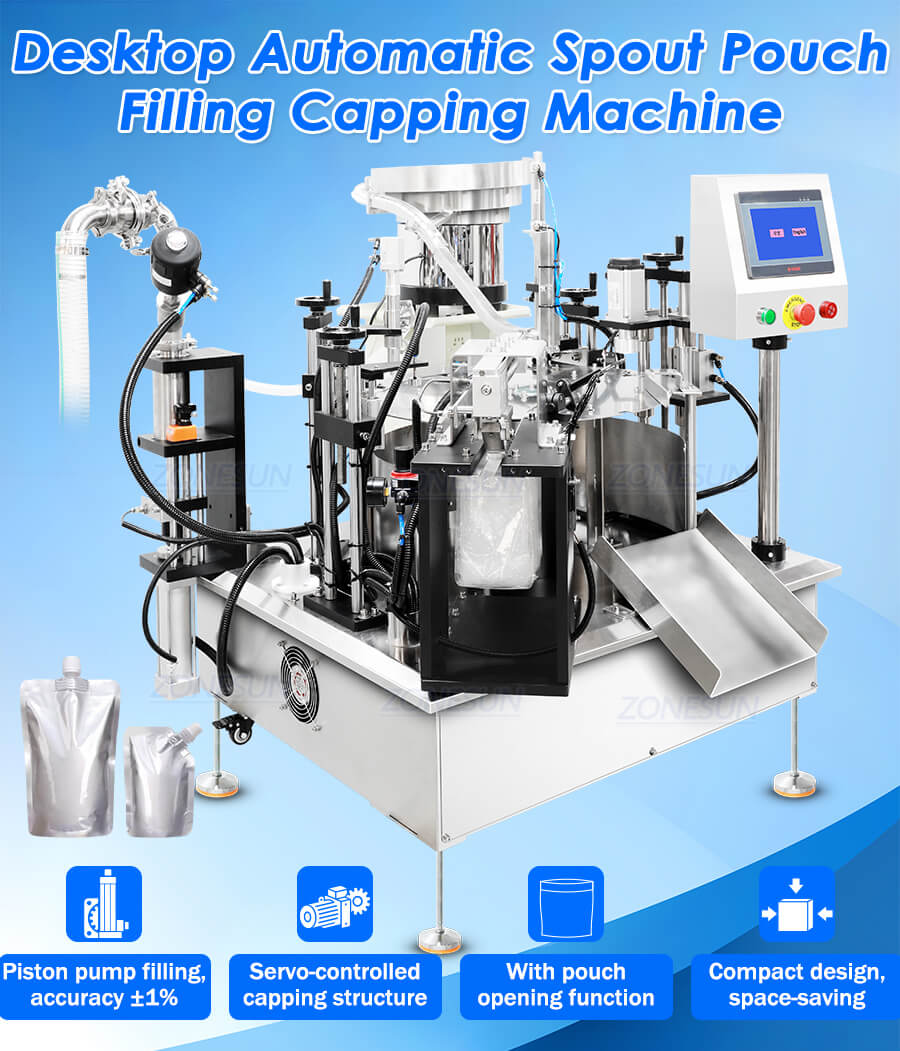 Rotary Spout Pouch Filling Capping Machine X1